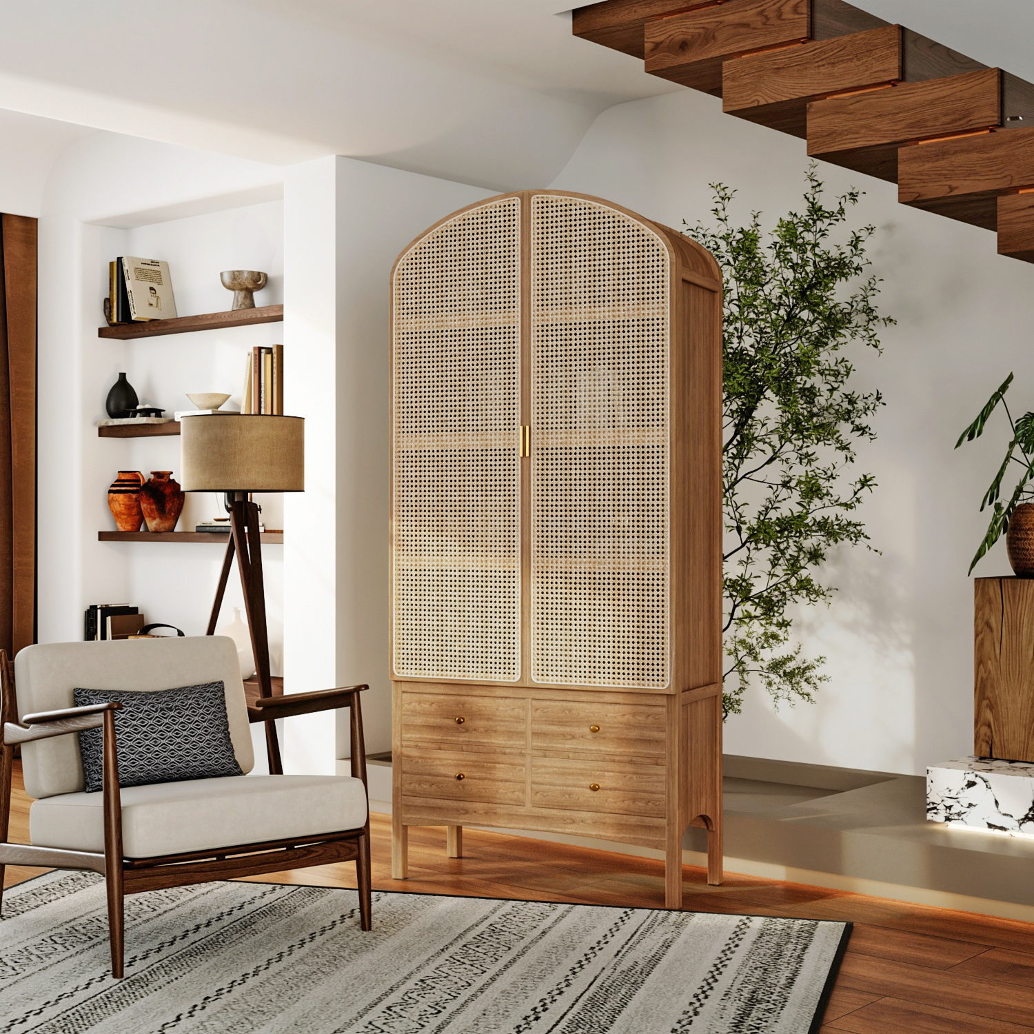 柏木多功能家居：一物多用的简约艺术