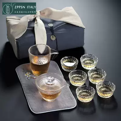 Italian ZPPSN Japanese-style high temperature resistant glass kung fu tea set set integrated home fast guest Cup living room afternoon