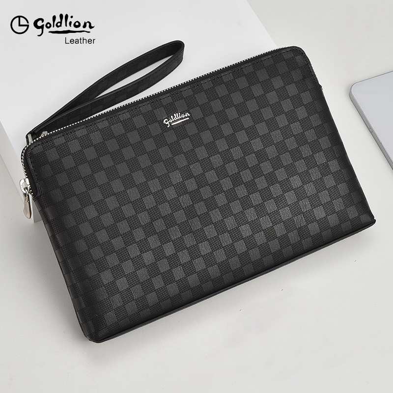 Kinley for men's handbags genuine leather fashion envelopes bags high-end luxury brands men's bags 2023 new hands with bag-Taobao