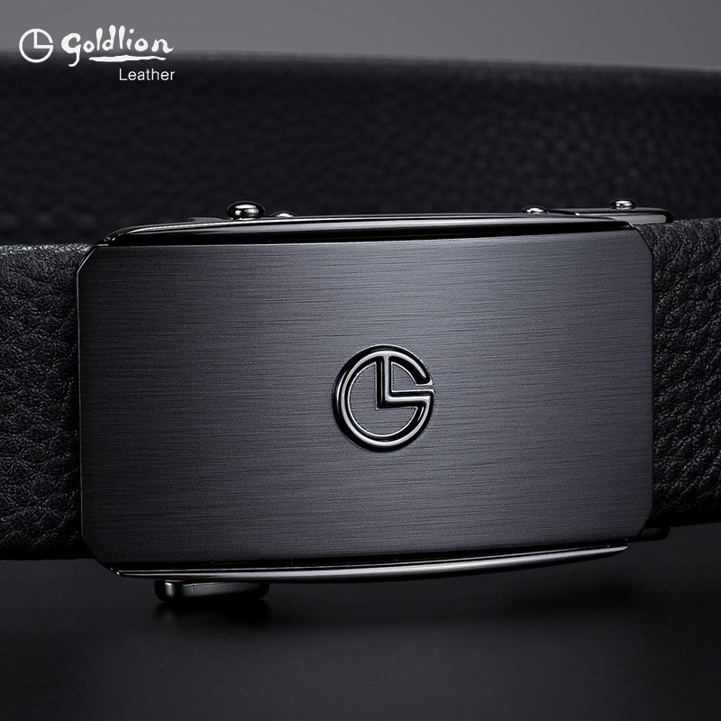 Goldlion Men's Leather Belt with Automatic Buckle, High-End Genuine Brand Belt, 2026 New Model, Business Gift Box Goldlion Men's Leather Belt with Automatic Buckle, High-End Genuine Brand Belt, 2026 New Model, Business Gift Box