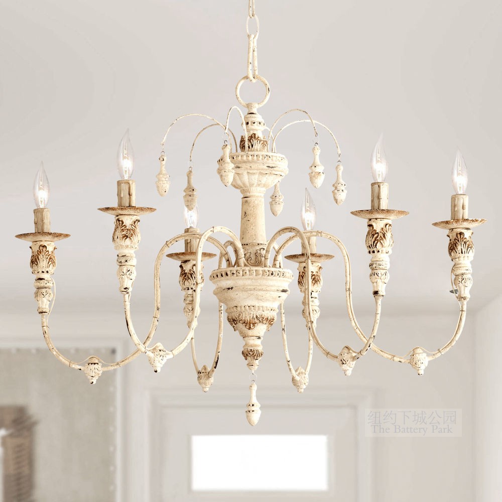 New York City Park Imported Sorrento French Country Retro Old Romantic Buttercup Flower Bedroom Chandelier Three Colors