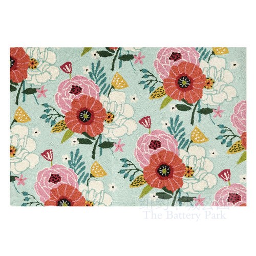 New York Lower City Park imports William Morris Wanhua Atlas wool small rug multisection 68x100 