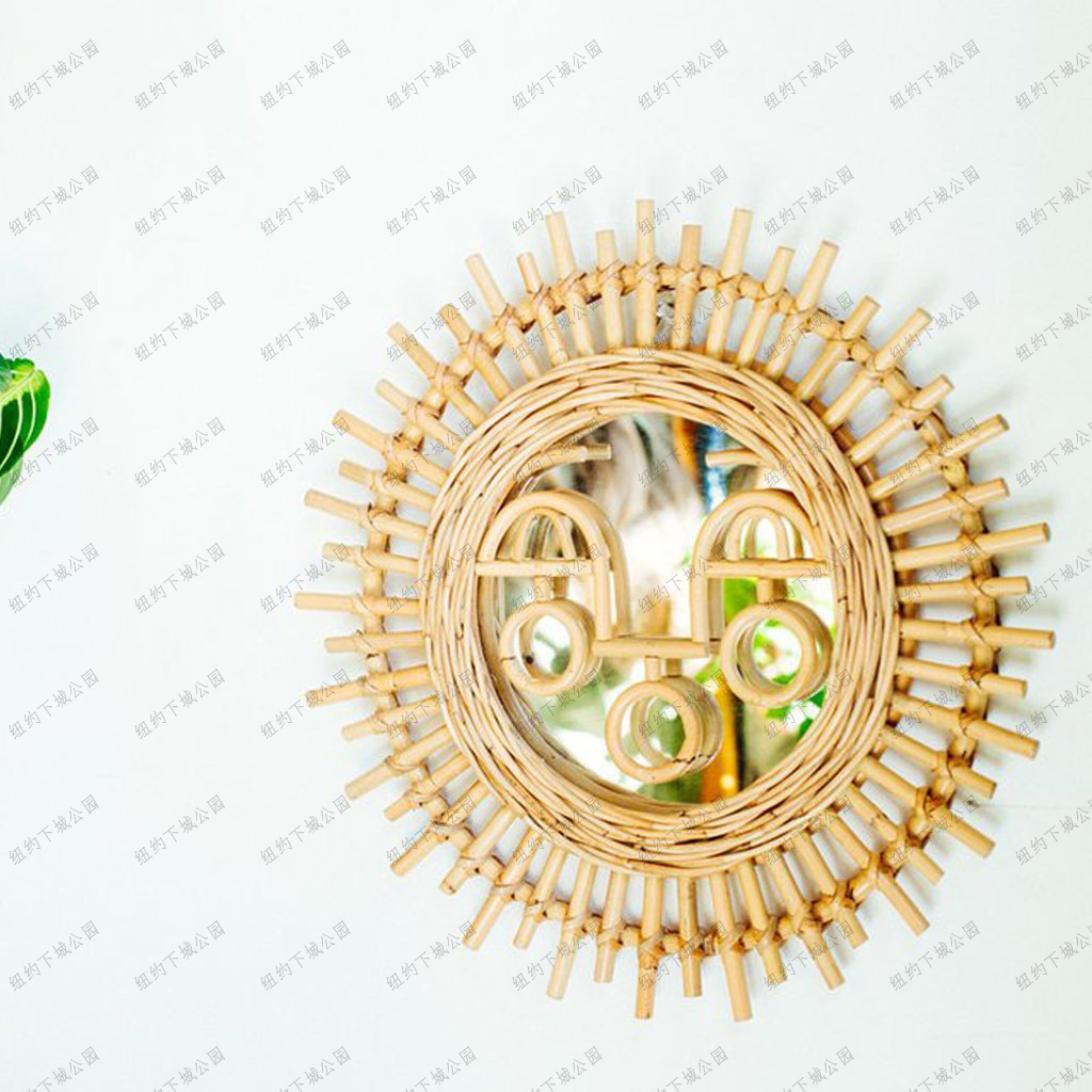 Spot New York Lower City Park Imports of the Discover Bohemian Sun God Mirror Decorative Wall Decoration 