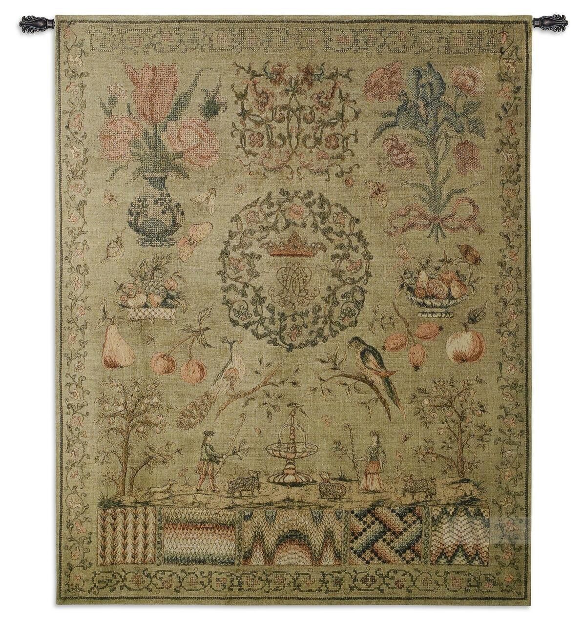 New York Lower Town Park Imported American Classical Picnic Scenery Cotton Thread Brocade Decorative Tapestry 134x