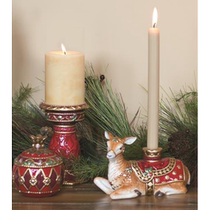 New York City Park Imported Renaissance Festival Celebration Candlestick Ornives High 15 6
