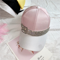 Net Red Tide people Rhinestone cap female summer Korean version of color row drill personality wild shade baseball cap hip cap hip cap cap cap