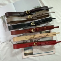 Waist Seal Lady Outside Hitch Waist Genuine Leather Decoration Outside Wearing Fashion 100 Hitch Retro Fit Dress Skirt Big Coat Wide Belt