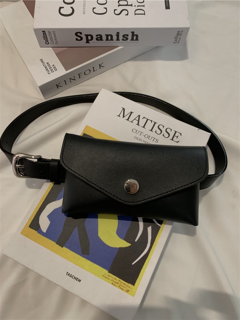 2021 new style mobile phone small bag ins Korean version detachable belt bag retro wild belt decorative fanny pack