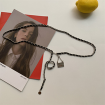 Small pendant fine belt female net red retro weaving chain decorated waist chain with skirt gold hundred and accessories trend