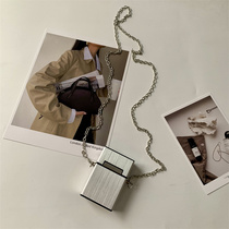 Han Edition mini cigarette box small bag female waistbag Net red chain bag accessories accessories red change small pack