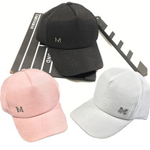 Hat female spring summer Korean baseball cap mens leisure Joker cap student Korean trend solid color sun hat