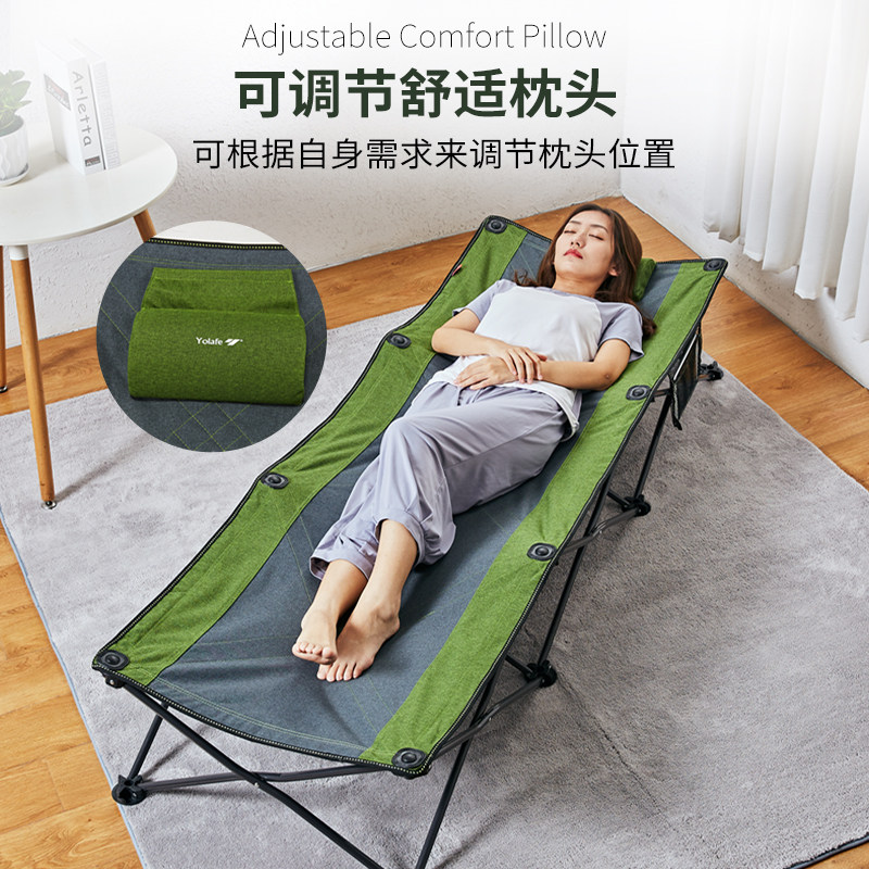 Outdoor Folding Bed Portable Office Lunch Break Bed Multifunction Lay-Chair Hospital Accompanied By Bed With Adult Bed Simple Army Bed