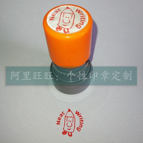 neat wrioting handwriting work whole seal English teacher English teacher reward evaluation job ten thousand times seal