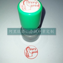 Very good seal thumb is very good English English teacher reward teacher evaluation seal