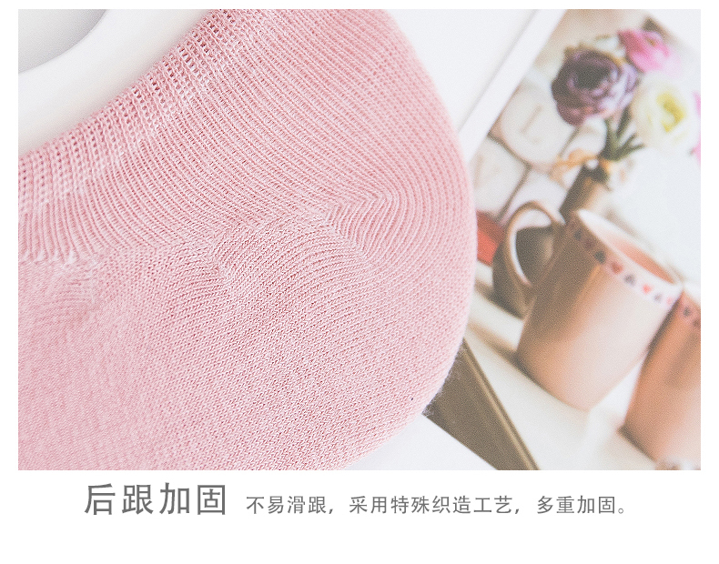 Vớ nữ vớ nông miệng thủy triều mùa hè Nhật Bản mỏng phần thấp giúp vô hình silicone chống trượt màu rắn cotton vớ nữ - Vớ sợi tre tất trẻ em