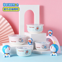 The Doxa A Dream Cute Preservation Bowl with cover Ceramic With Rice Lunch Box Office Work Family Microwave Special Bowl Apply Heating