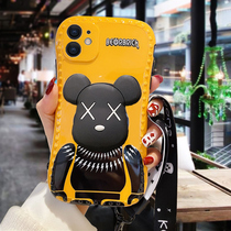 Small brute waist apple 12 phone shell new wave point anti-fall iphone12promax full package 12pro lens protection 11 Cartoon cute xsmax female xr silicone gel soft shell