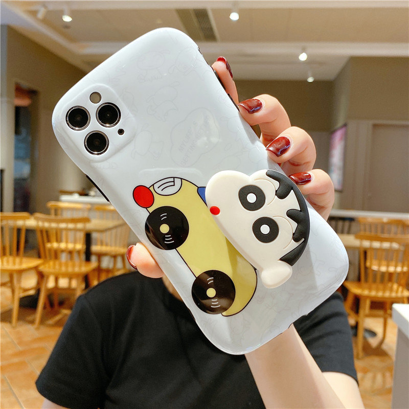 Apple 12 mobile phone protection shell wax pen little new iPhone11Promax cartoon small pills Xsmax personality creative XR female money small bruise waist x all-bag anti-fall cute 7 8pl