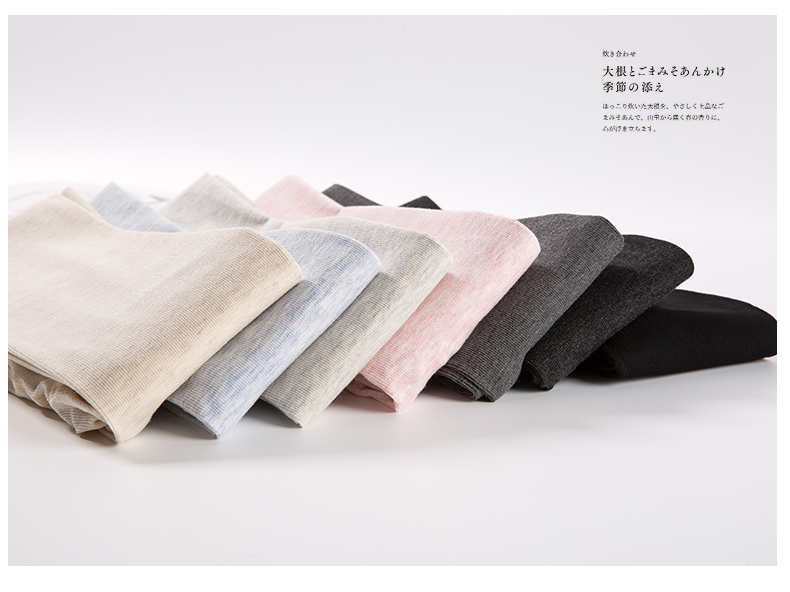 Quần sọc dọc quần legging cotton phần mỏng cho thấy vớ bếp Nhật Bản vớ siêu nhỏ áp lực dày nữ mùa xuân và mùa thu mẫu quần tất 3d
