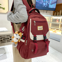 School bag womens Korean version Harajuku ulzzang junior high school students high school students high school students backpack large capacity backpack