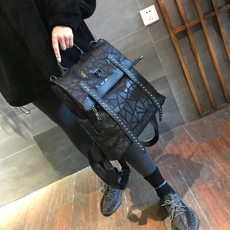 Hong Kong backpack ins women's bag trend 2022 new fashion travel backpack large-capacity versatile shoulder bag