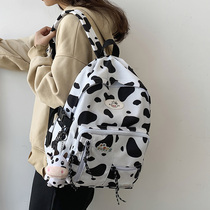 Hong Kong primary school bag female Korean version of junior high school students 3456 grade cute cow backpack girl backpack