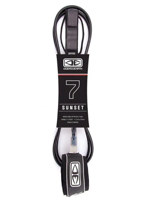Ocean Earth Official Surf Foot Rope Sunset 7 Single Turn Loop Surf Rush Foot Rope
