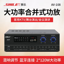 Lionel AV-108 Professional Amplifier Home KTV Karaoke Power Amplifier Stage Resistor Hifi Machine