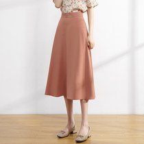 High waist half-body dress with long style female summer 2022 new shade cross-word dituality summer clothing umbrella dress plexeme skirt long dress