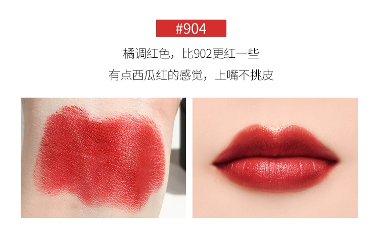 Heo chị! Son môi zenn Thái nữ son môi nhung mờ giữ ẩm màu hydrating 904 907 909 - Son môi black rouge cotton lip color