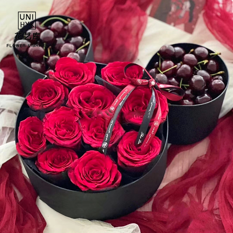 Mitch Head Gift Box Flowers Packaging Box Face Spectrum Mitch Flowers Box Birthday Chocolate Gift Box Open Window Empty Box