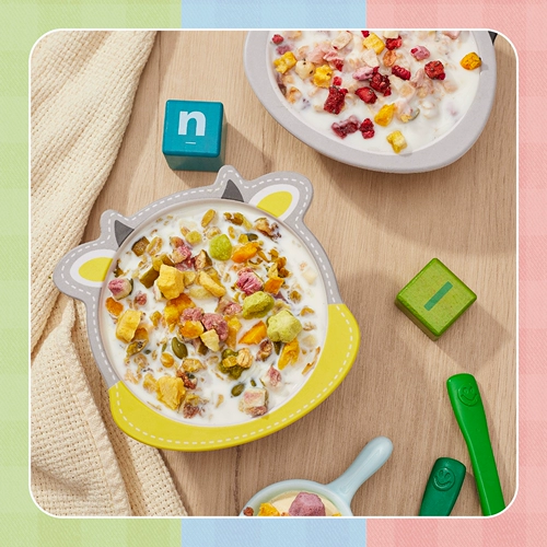 Детский плед фруктовый овсяный сухой готовый к употреблению цельнозерновой клубника черника заменитель еды питательный завтрак 250г