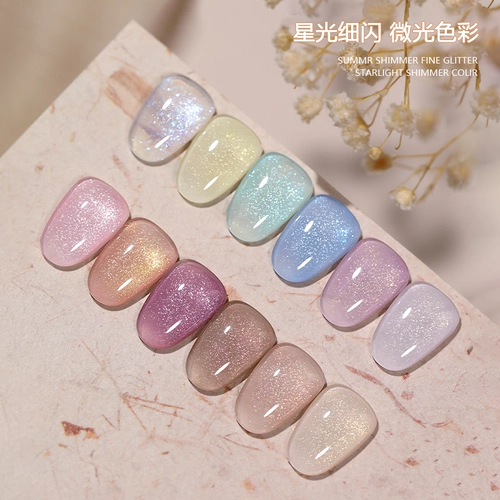 Блестки для ногтей, летний лак для ногтей для маникюра