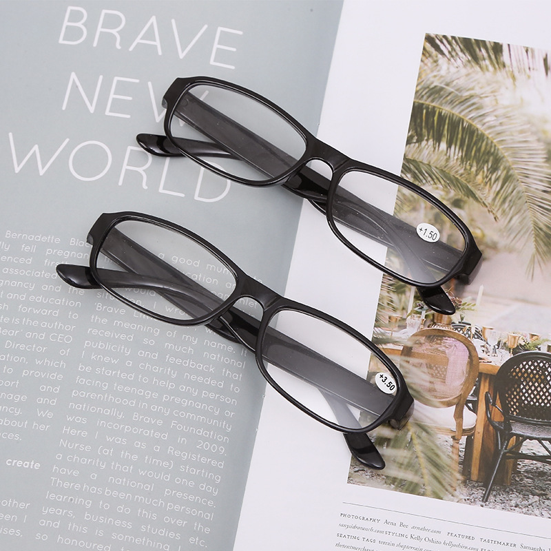 Anti-blue light reading glasses for the elderly high-definition ultra-light ultra-clear advanced dual-use old light elderly anti-fatigue glasses