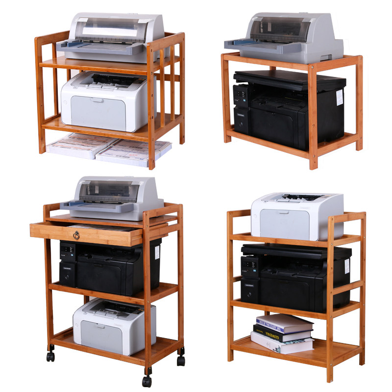 Mobile Print Sheet Machine Shelf Shelf Modern Desk Surface Multilayer Containing shelf photocopier shelves Solid wood cabinets