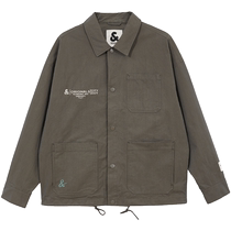 Jack Jones autumn new loose textured fabric snap button placket drawstring hem lapel jacket mens style