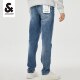 Jack Jones Slim Summer Thin New Jeans Men's Pants Stretch Blue Pants Light Color Long Pants Men's Clothes