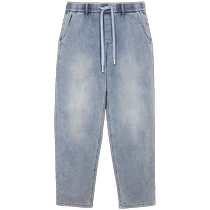 Jack Jones new summer style simple comfortable loose solid color trousers trendy casual stretch profile jeans mens clothing