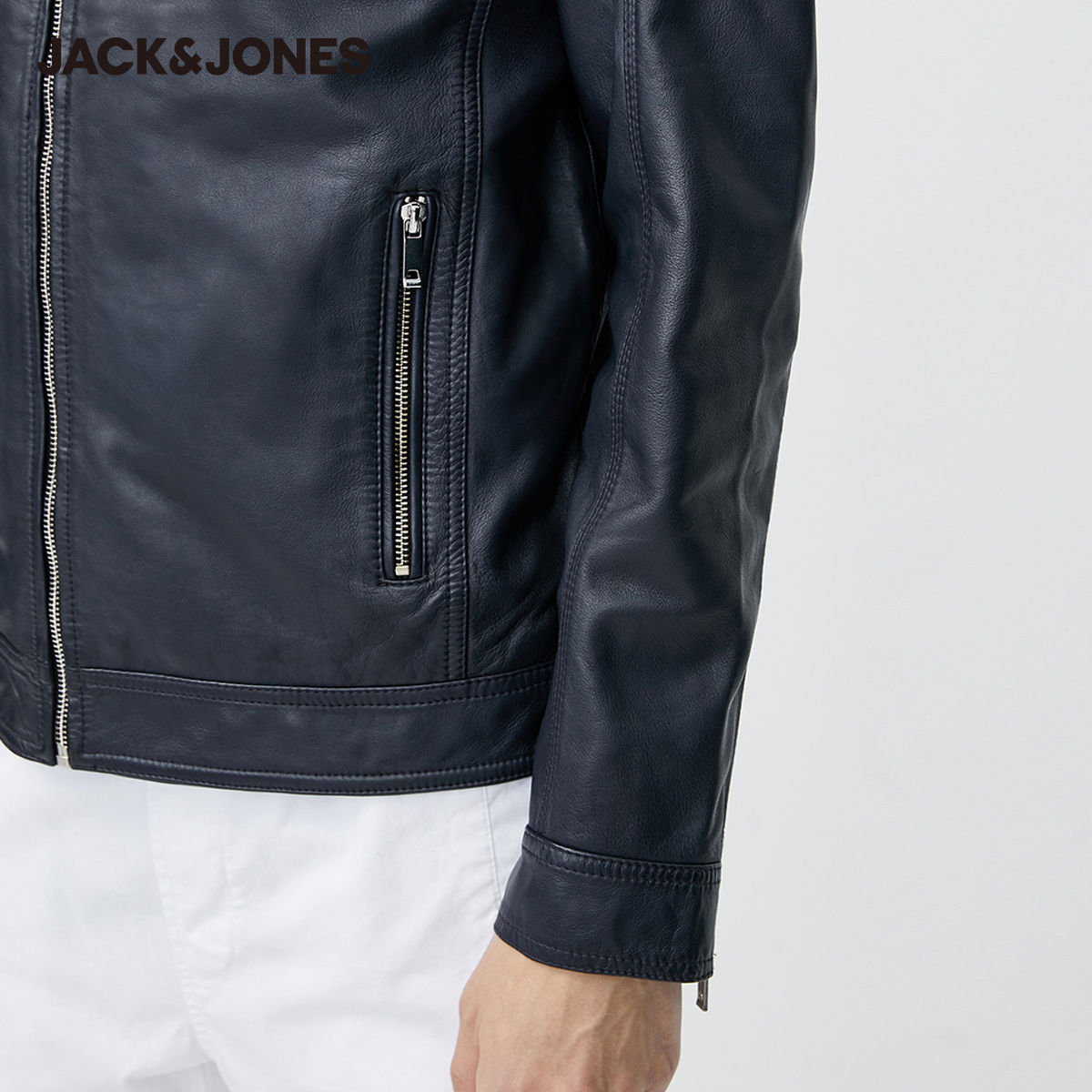 Jack Jones Jack Jones mùa xuân cổ áo khoác da cừu nam 220110502