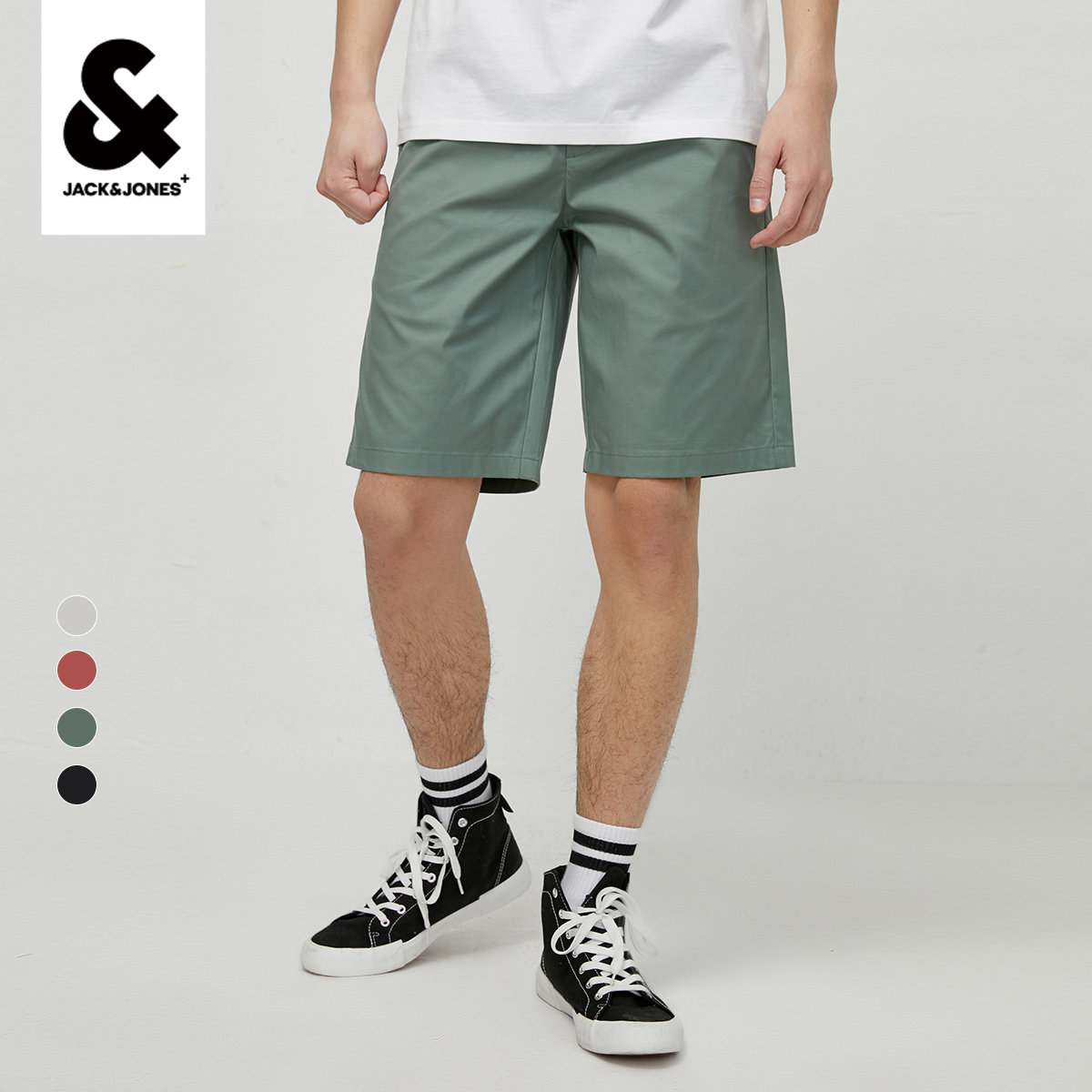 BZSJ Jack Jones autumn men Cotton micro-bullet multicolor casual business shorts 220215504