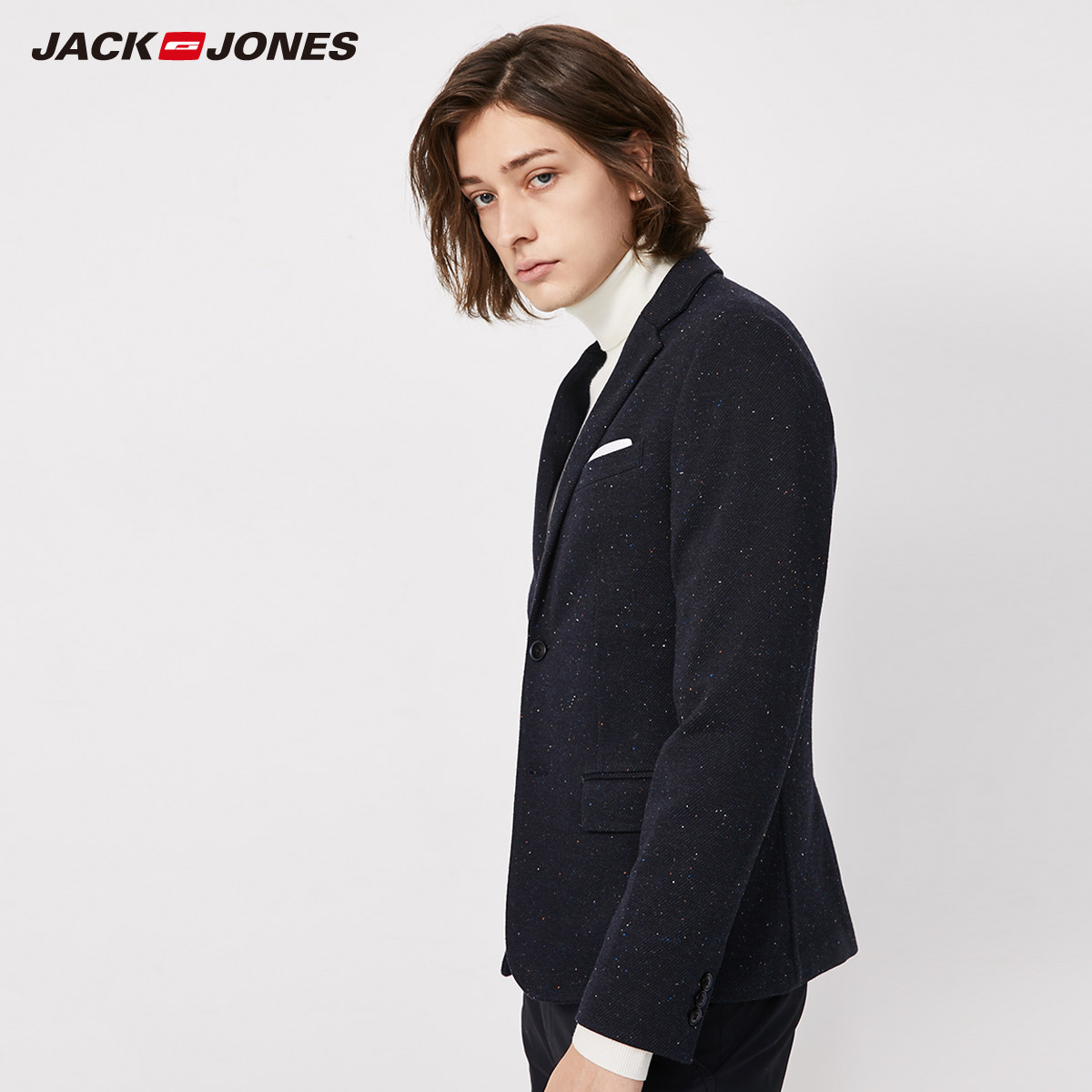 Jack Jones Jack Jones 2019 Summer mới Men Màu hoa dệt Business Casual Suit