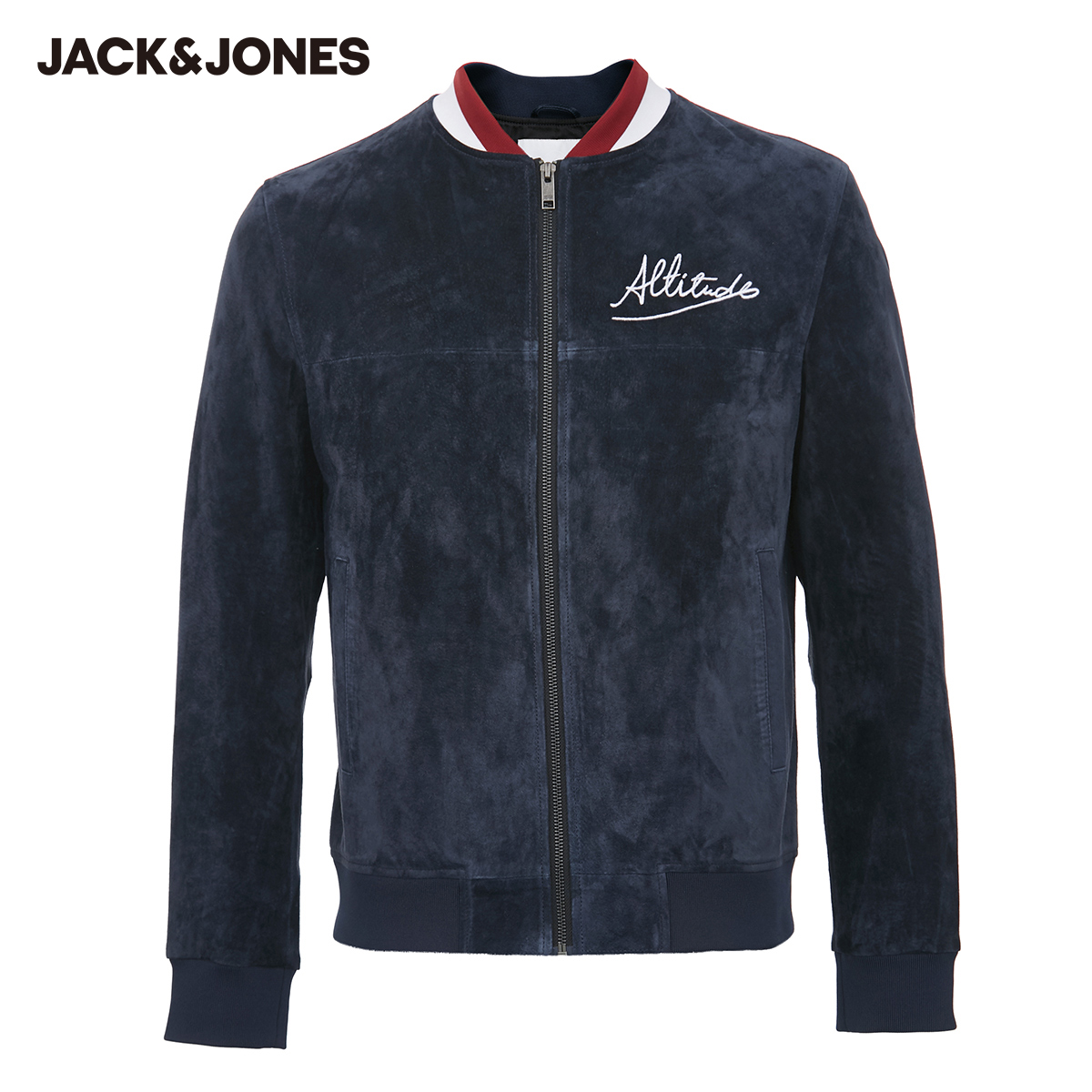 Jack Jones Jack Jones Xuân Nam Hàn Quốc phiên bản ban Thường vụ biker Pig Leather Jacket Jacket 220110514