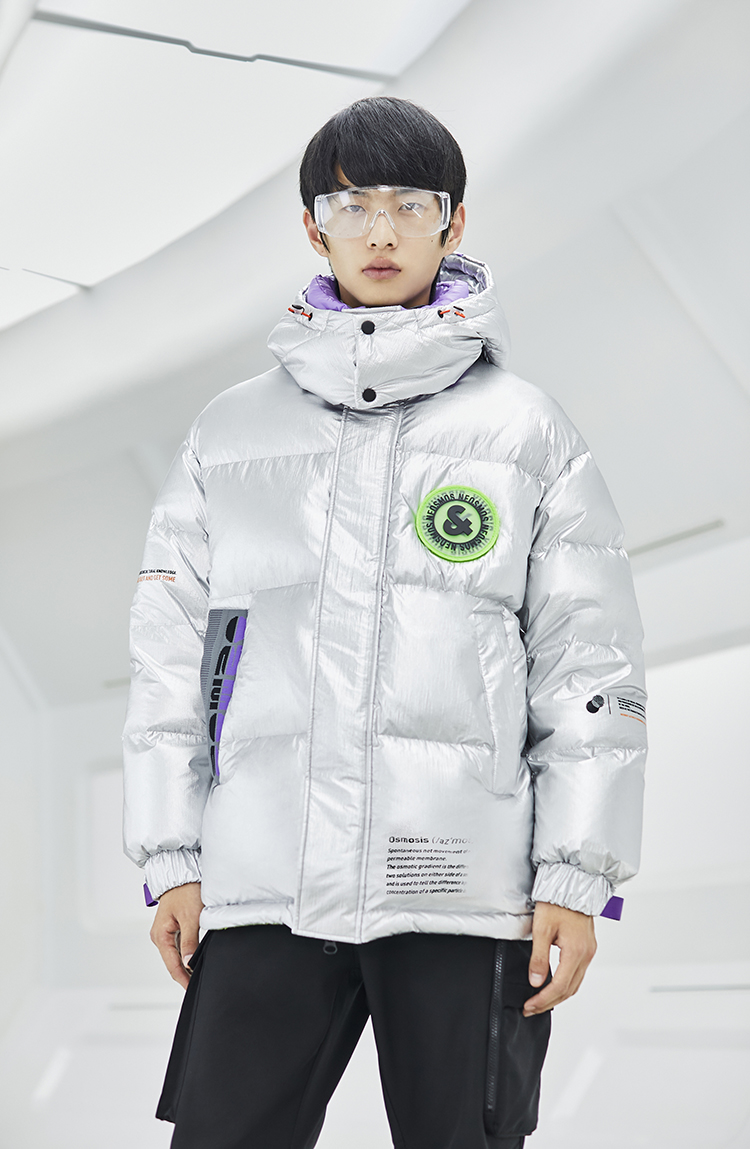 JackJones/杰克琼斯 田鸿杰同款 男士亮面工装款羽绒服 图3