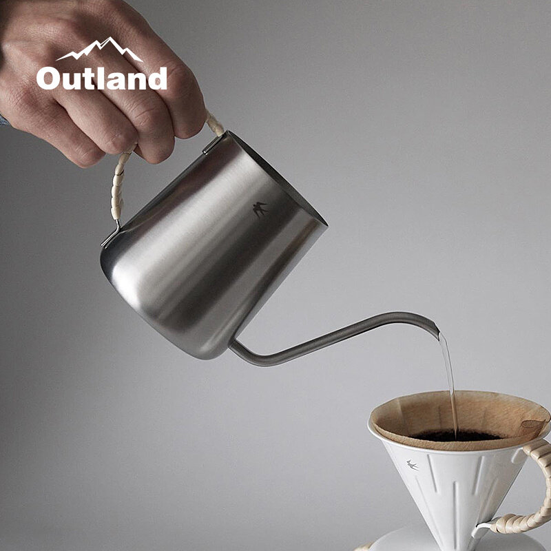 Japan GSP Yanprint Stainless Steel Chvine Handle Hand Flush Coffee Maker Fine Mouth Pot Tea Coffee Appliance Flush