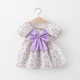 Western-style girl baby dress summer children's little girl big bow floral princess skirt 0-1-3 years old