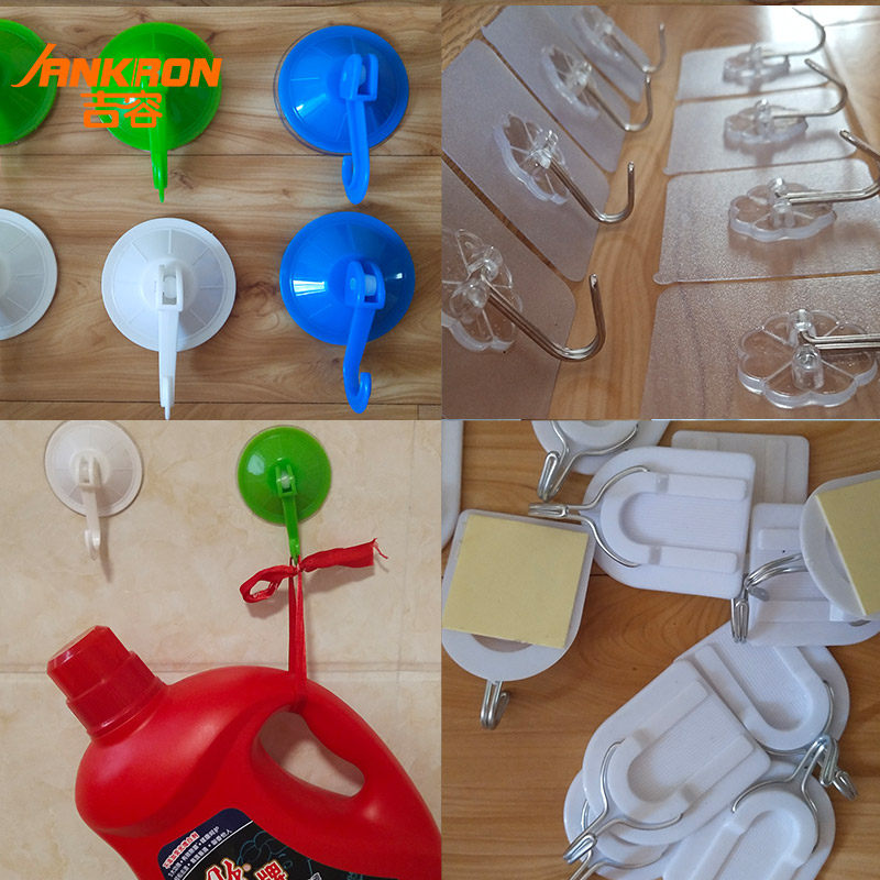 Transparent sticky hook hook suction cup wall hook bathroom kitchen door strong sticky hook strong hook hook storage home