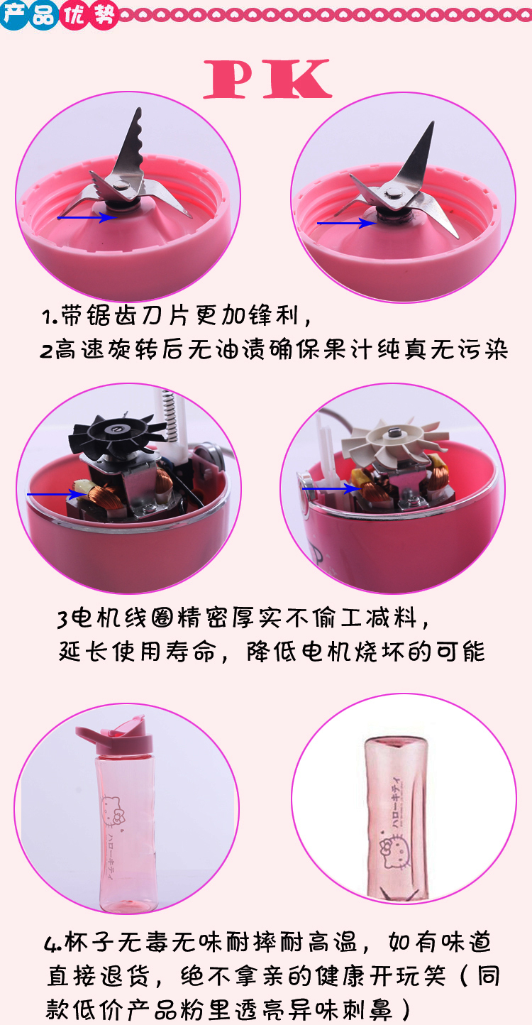 máy ép philip Máy ép trái cây nhà xào trái cây nhỏ nhỏ nước trái cây tươi cốc sinh viên máy nước trái cây ký túc xá điện - Máy ép trái cây may xay