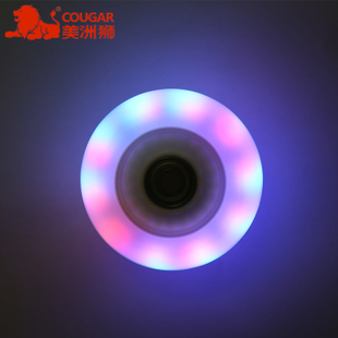 Cougar Skate Wheels Adult PU High-Bounce Northern Lights Flash Wheel Flat Flower Roller Skate Wheels