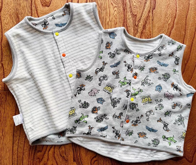 Japanese Cartoon Toy Story Pure Cotton Vest, Reversible