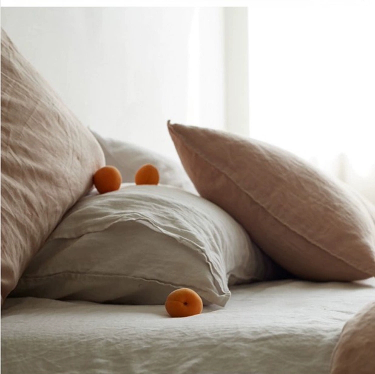 Mỹ chất lượng cao cấp 100% giường gai cây gai dầu ấm hồng tấm gối gia đình bốn có thể được tùy chỉnh - Khăn trải giường bộ ga nệm